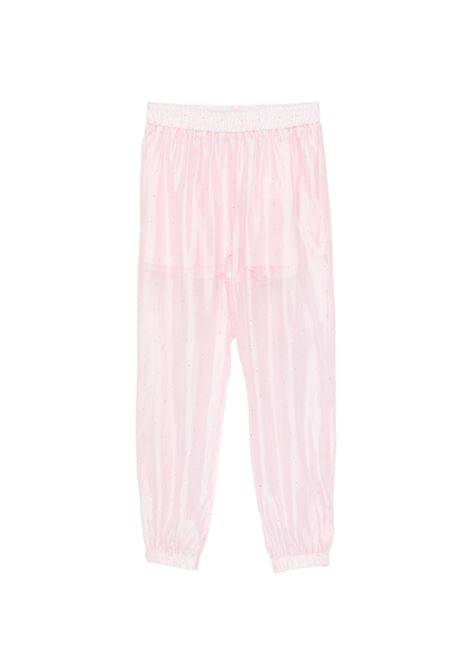 Pantaloni con strass Lù-Lù BY MISS GRANT | LL4440ROSA